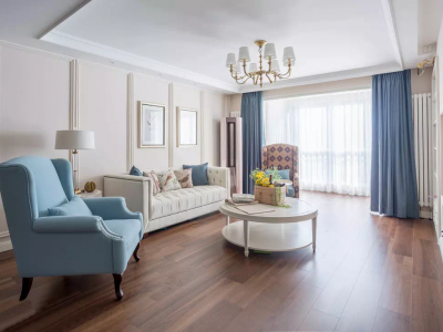 三居室130平美式风格装修设计案例