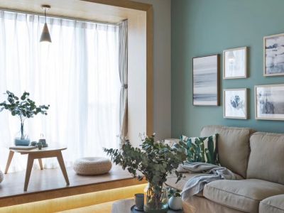 碧水华庭85平米二居室二居室北欧小清新装修设计效果图