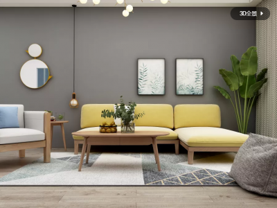 西溪花园-131㎡-北欧风效果图