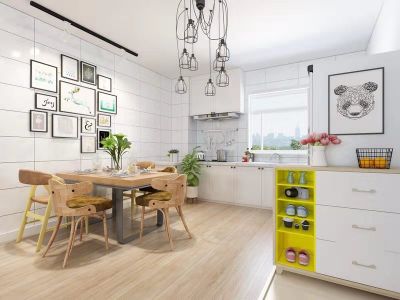 苹果社区93平北欧装修效果图