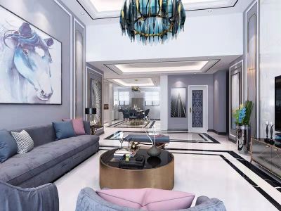 州珲春市华府家园110平现代风格