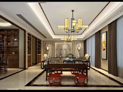 花语水岸-180㎡-现代风效果图