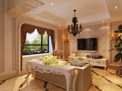 御翠尚府-290㎡-欧式风效果图