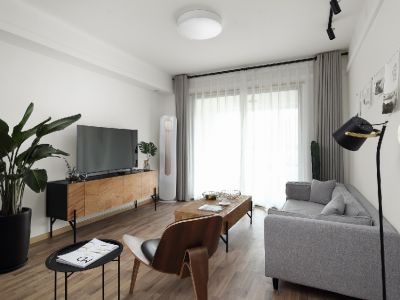 巴黎都市-86㎡-北欧风效果图