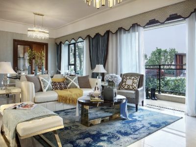 中洲锦城湖岸-106㎡-现代风效果图