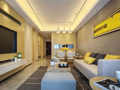 中洲锦城湖岸-106㎡-现代风效果图