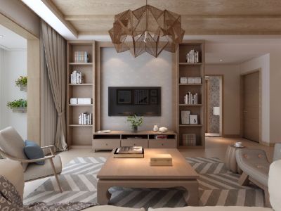 汇东胜景日式三居120平装修案例