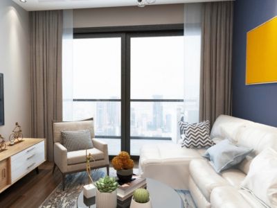 京基御景印象-120㎡-现代风效果图