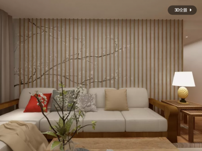 御园-145㎡-新中式风效果图