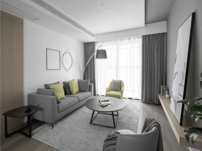 中央城128平三居室现代风格