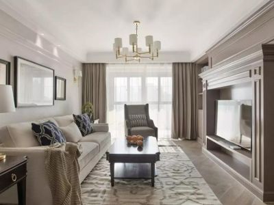 万科城-105㎡-美式风效果图