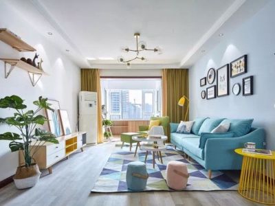 龙樾熙城-125㎡-北欧风效果图