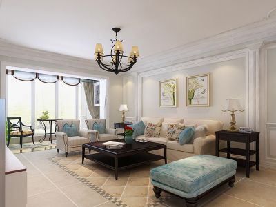 国际城1区-90㎡-简约风效果图