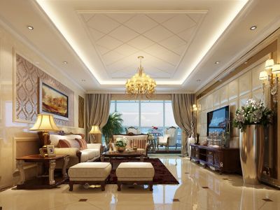 中信城二期-192㎡-欧式风效果图