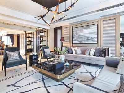 保利天汇-156㎡-混搭风效果图