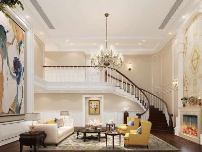 海湾半山-260㎡-美式风效果图