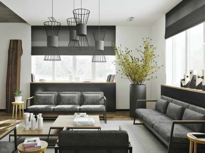 华发新城-120㎡-北欧风效果图