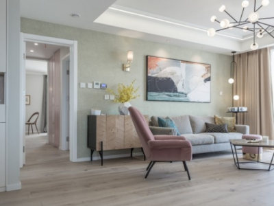 中和盛景80平米现代简约二居室装修案例