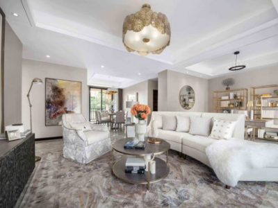 怡水公馆160平米美式奢华三居室装修案例