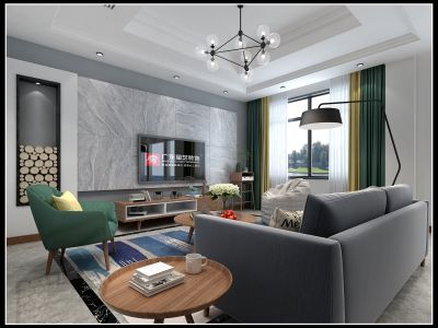 三水-300㎡-北欧风效果图