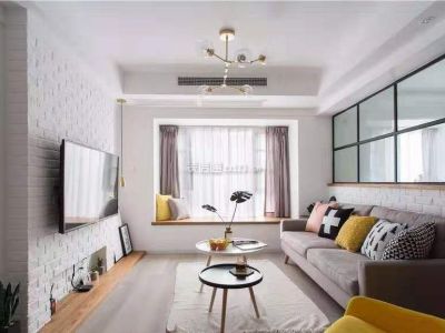 新港龙庭-84㎡-简约风效果图