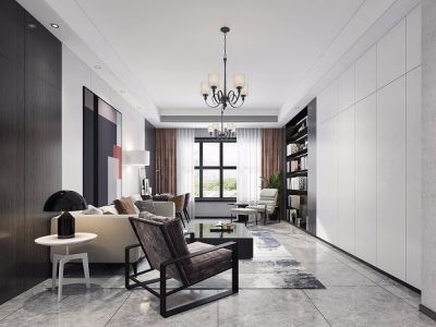 金雀新城-115㎡-现代风效果图