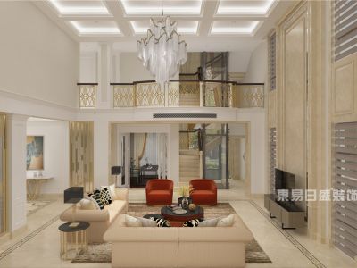 蓝湾国际-259㎡-现代风效果图