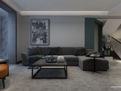 平安华府-320㎡-现代风效果图