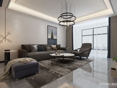 银雀苑-112㎡-现代风效果图