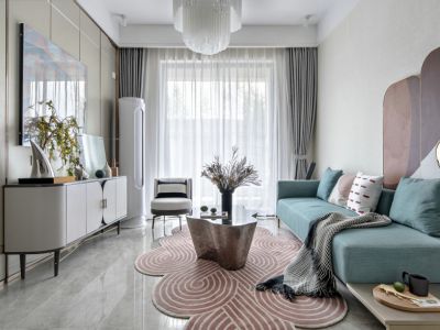 滨河国际-92㎡-现代风效果图