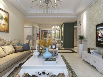 联诚凤凰世家-125㎡-欧式风效果图