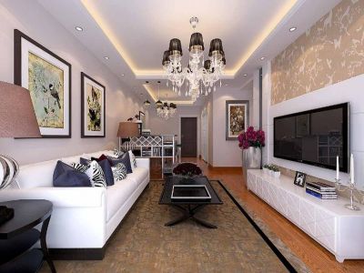 家馨梧桐花园-91㎡-简约风效果图