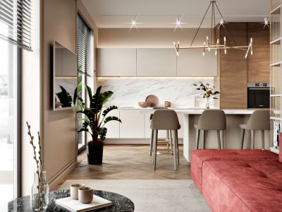 保利天禧-129㎡-现代风效果图