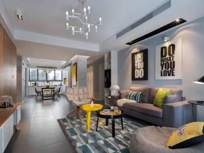 国际嘉园-90㎡-北欧风效果图