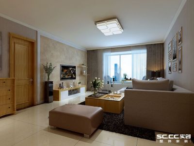 潘家园-110㎡-现代风效果图