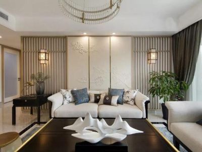 曦和·中央公园-142㎡-新中式风效果图