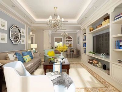 秋怡家园-112㎡-现代风效果图