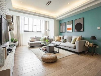 蓝光公园华府-135㎡-美式风效果图