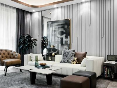 滨江一号-98㎡-北欧风效果图