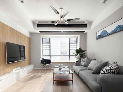 红太阳江岸花城-90㎡-现代风效果图