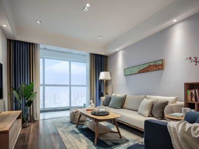 宏一珊瑚海-80㎡-现代风效果图