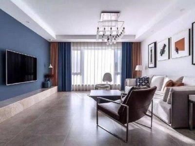 海兴国际-112㎡-简约风效果图