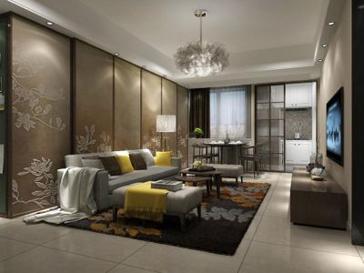 韩城恒大御景半岛-178㎡-新中式风效果图