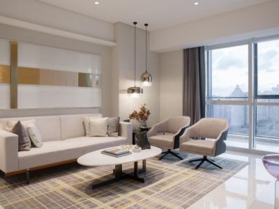 豪润公园天下-121㎡-轻奢风效果图