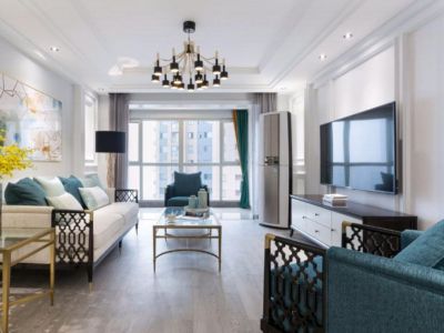 渭南光运雲府-113㎡-美式风效果图