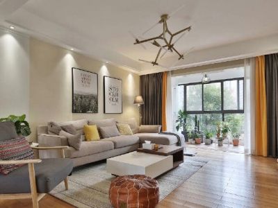 魏公村小区-130㎡-现代风效果图