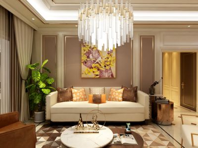 唯一新城-85㎡-欧式风效果图