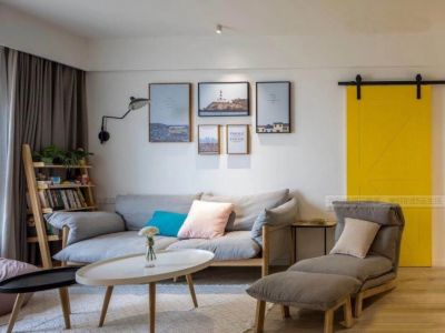 通达臻品-93㎡-简约风效果图