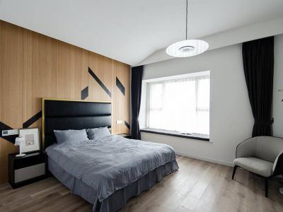 汉水紫薇小区-138㎡-现代风效果图