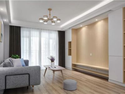 新洲人保大厦-120㎡-混搭风效果图